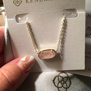 Kendra Scott Rose Quartz Necklace  NEW NEVER WORN!